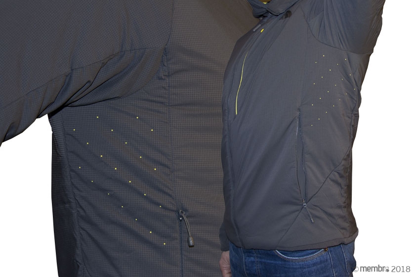 Лазерная перфорация наружной ткани в подмышечной области Лазерная перфорация наружной ткани в подмышечной области