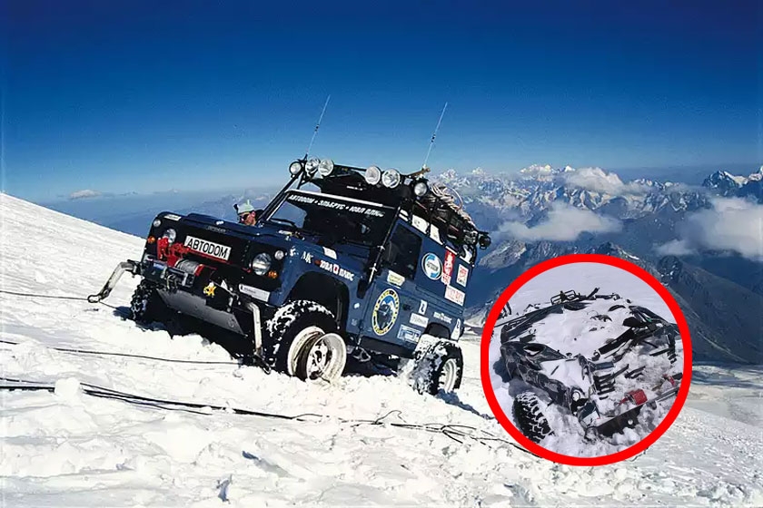 Land Rover, покоривший Эльбрус Land Rover, покоривший Эльбрус