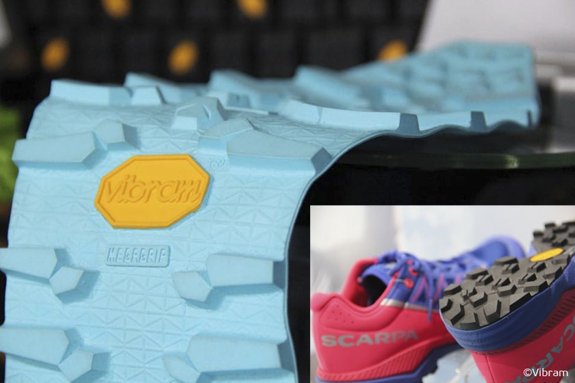 Протектор Vibram® Litebase Megagrip и Vibram® Litebase на обуви Scarpa Протектор Vibram® Litebase Megagrip и Vibram® Litebase на обуви Scarpa