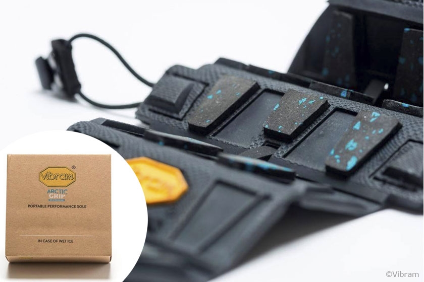 Портативная подошва Vibram с технологией Arctic Grip Портативная подошва Vibram с технологией Arctic Grip