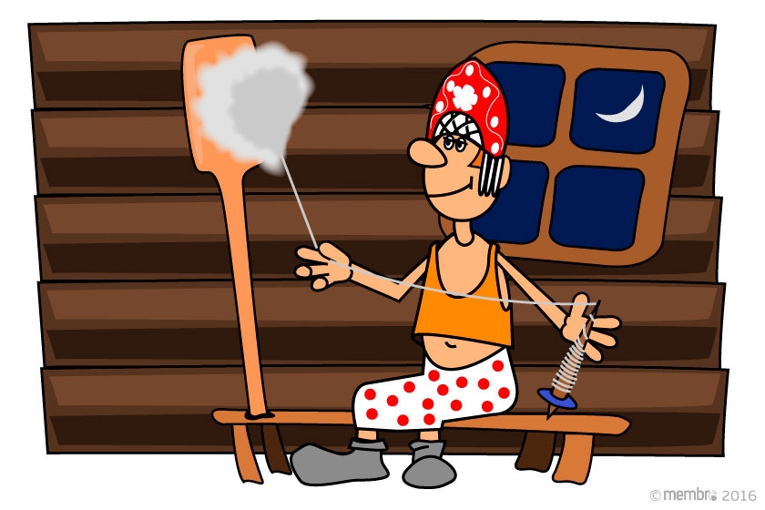 Прядение шерсти с помощью прялки и веретена Прядение шерсти с помощью прялки и веретена