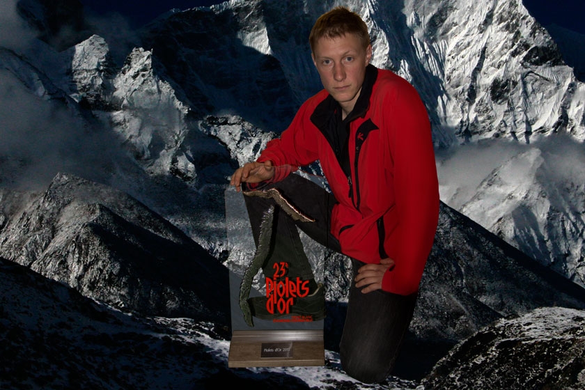 Алексей Лончинский и его шамонийский трофей Алексей Лончинский и его шамонийский трофей